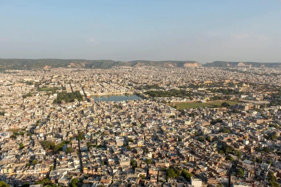 aerial photography of city skyline