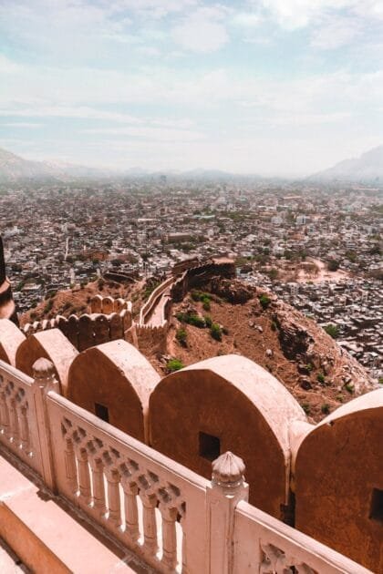 scenic view of nahargarh fort during daytime