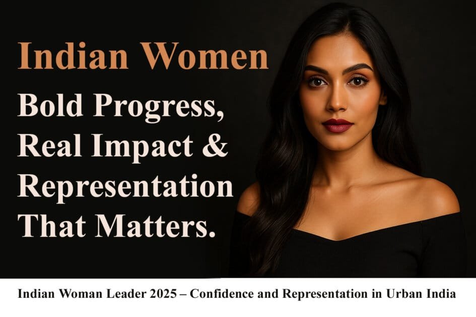 Portrait of a confident South Asian woman in black attire with bold makeup, ideal for use in a modern financial or lifestyle featured image.