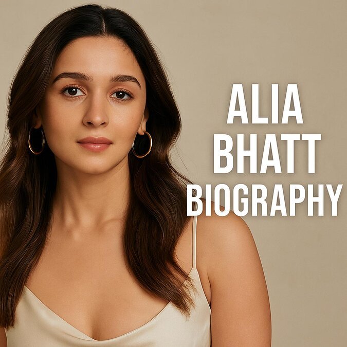 Alia Bhatt Biography – Bollywood actress portrait styled for lifestyle and career profile