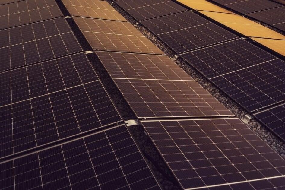 black solar panels