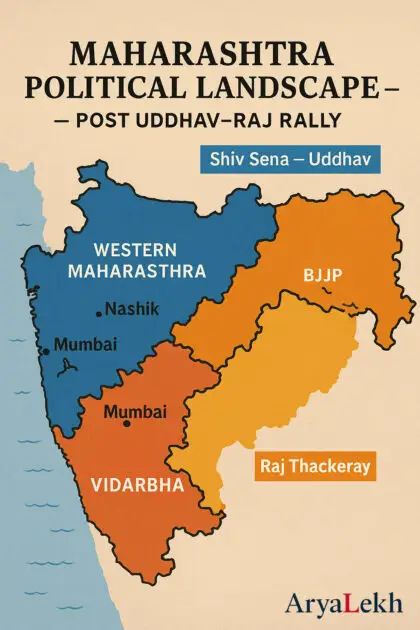 Uddhav and Raj Thackeray political map